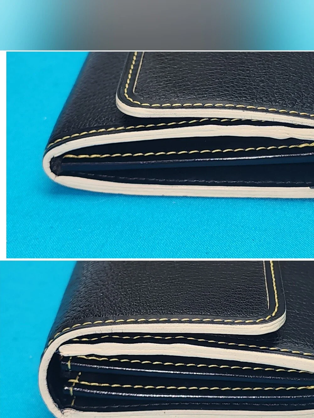 Authentic Louis Vuitton Suhali Le Favori Wallet In Black With Dust Bag